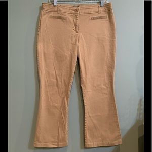 Tribal Pants Tan Front and Back Pockets 12 Petite